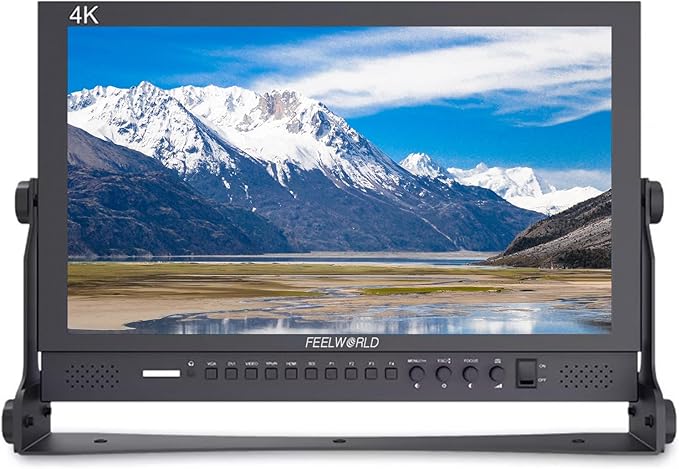 FEELWORLD 17.3 Inch 1920x1080 Resolution 4K HDMI 3G-SDI Input and Output Broadcast Production MonitorDesktop Director‘s Monitor with YPbPr Video