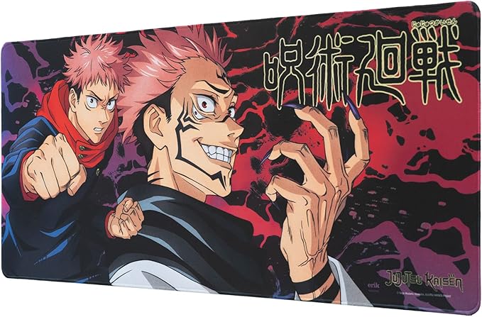 Grupo Erik XXL Mouse Pad - Jujutsu Kaisen Gifts | Gaming Desk Mat 31.5 x 13.8 inches Non-Slip Rubber Mat Keyboard &amp Mouse Mat Large | Gaming Gifts Gamer