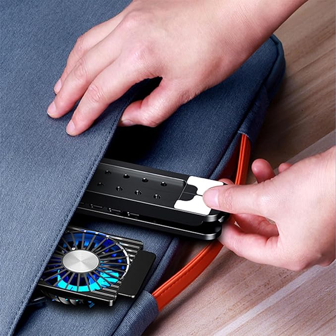 Portable Laptop Cooling Pad Radiators Stand with 7 Adjustable Height Keep Your Notebook Cool and Stable Performances Portable Laptop Cooling Pad