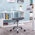 Adjustable Office Computer Chair with Armrest Plastic Office Chairs Home White Simple Furniture Transparent Gaming Chair Swivel Computer(Black)