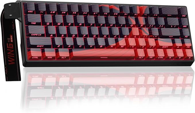 AULA WIN68 HE MAX - Hall Effect Gaming Keyboard with Magnetic Switch Adjustable Actuation Fast Trigger Mode 8KHz Polling Rate RGB Backlit Wired Mechanical Gaming Keyboard 60 Percent Compact Design