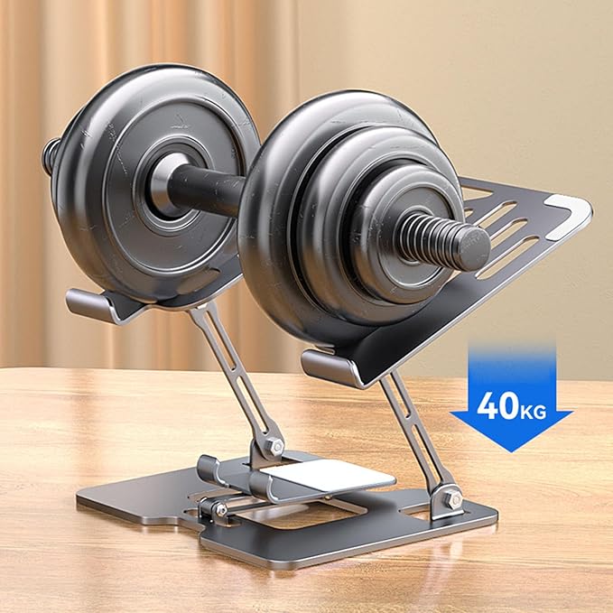Adjustable Laptop Phone Cooling Stand 2 in 1 Foldable Tablets Holder for Ergonomic Adjustable Stand Lightweight Portable Cooling Station