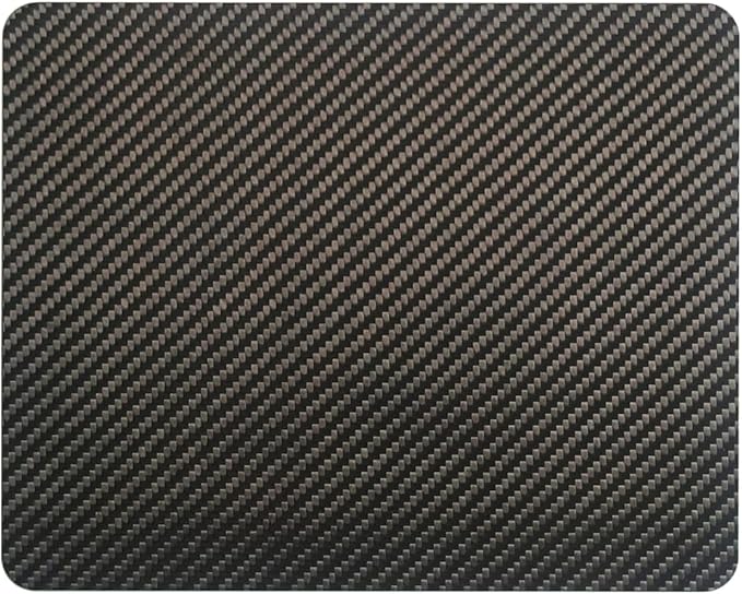 Multipurpose Carbon Fiber Mouse Pad - Hard Thin and Lightweight for Office Gaming and Daily Computer Use on Desk or Lap (3k Twill Medium)