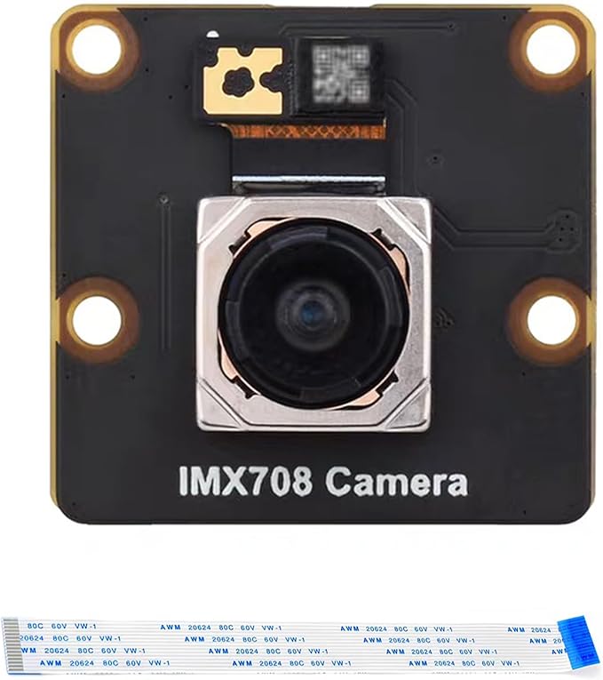 IMX708 12MP Camera Compatible with Raspberry Pi 5/4B/3B+/3A+/3B/2B/B+/A+Zero 2 W/Zero Auto-Focus 120° FOV Support High Dynamic Range (HDR) IMX708-120 Noir Night Vision