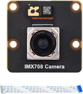 IMX708 12MP Camera Compatible with Raspberry Pi 5/4B/3B+/3A+/3B/2B/B+/A+Zero 2 W/Zero Auto-Focus 120° FOV Support High Dynamic Range (HDR) IMX708-120 Noir Night Vision