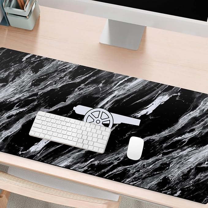 Head Case Designs Officially Licensed Arsenal FC Marble Crest Logo &amp Patterns 37.4 x 15.75 x 0.16 inches (900 x 400 mm) - XL Gaming Office Desk PC Keyboard Mouse Mat Pad