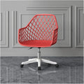 Adjustable Office Computer Chair with Armrest Backrest Office Chairs Armchair Computer Chair Office Furniture Lift Swivel Gamer Chair(Red)