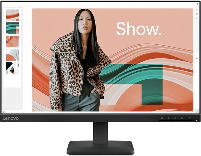 Lenovo L24-4e - Office Monitor - 23.8 FHD IPS Display - 100Hz Refresh Rate - 4 ms MPRT - 99% sRGB - Raven Black - Tilt Stand