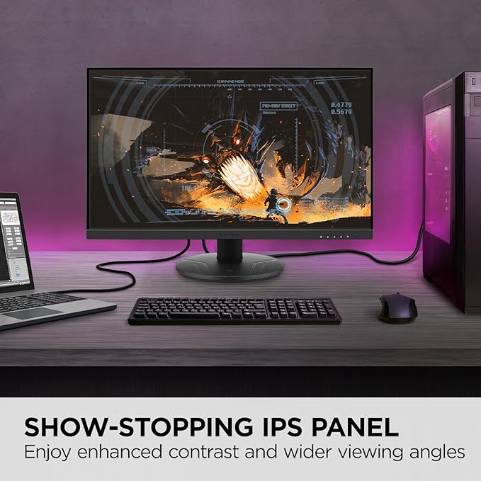 ViewSonic VX2416A 24 Inch 1080p 1ms 120Hz IPS Gaming Monitor with Eye Care USB C HDMI 1.4 and DisplayPort Inputs