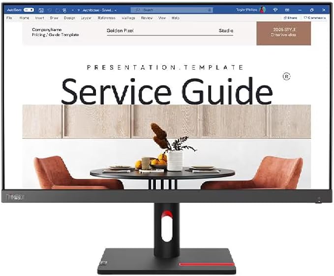 Lenovo Thinkvision S24I-30 23.8 Monitor 100Hz 4ms 1920x10801xHDMI 1xVGA (Renewed)
