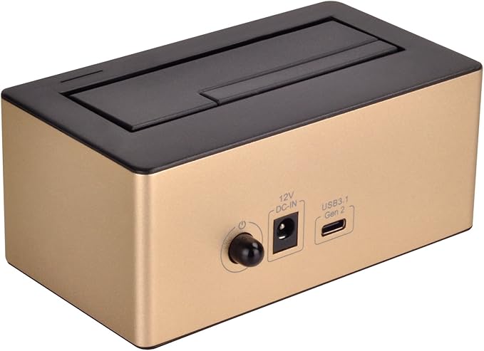 SilverStone Technology External Hard Drive Docking Station Supports One 2.5 or 3.5 Drive RL-TS11G-C
