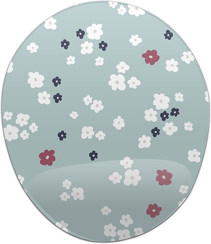 Ergonomic Mouse Pad with Wrist Rest Digital Printed Mouse Pad Anti-Tendon Sheath Problems Non-Slip Base for Office and Home Size:20x23cm