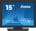 iiyama Prolite T1531SR-B1S 38cm 15 VA LED Monitor XGA Single Touch Resistiv VGA HDMI DP IP54 Front Black