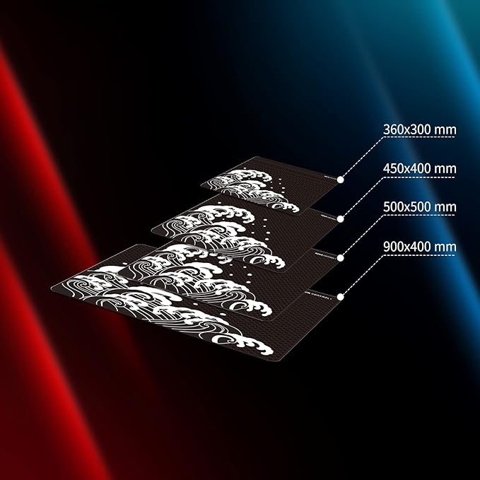 X-Raypad Aqua Control Plus Wave Gaming Mouse Pad Ultra-High Precision Mouse Pad with Perfect Speed and Control Capability Consistent X and Y Glide Designed for Fps Players with Low DPI Requirements