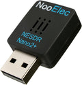 NESDR Nano 2 Plus - Tiny Black RTL-SDR USB Set (RTL2832U &amp R820T2) with Ultra-Low Phase Noise 0.5PPM TCXO MCX Antenna