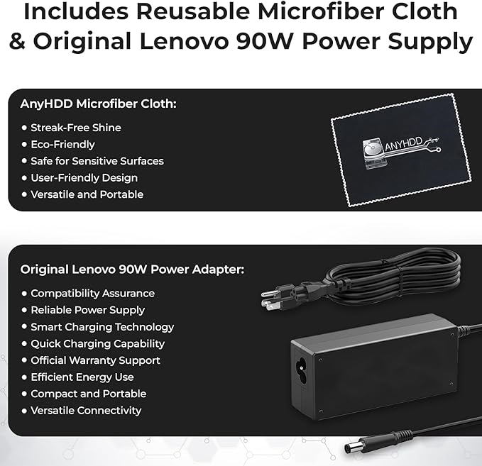 40AS0090US Docking Station Gen 2 - Supports 4K Display 1 Year Warranty Docking Station with 90W Adapter + Microfiber Cloth + DisplayPort Cables - USB-C Thunderbolt 3 Dock (Renewed)