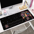 Ergonomic Keyboard Wrist Rest + Large Mouse Pad + Mouse Wrist Support Set Memory Foam Mouse Wrist Non-Slip Rubber Base Extended Gaming Mousepads XXL Funy African Women Portrait Desk Mat Decoration