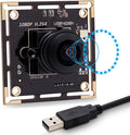 SVPRO Fisheye Lens 180 Degree USB Camera Module HD 1080P Sony IMX323 USB Camera Board with Microphone 0.01Lux Low Light Web Security Cam H.264 Video Output