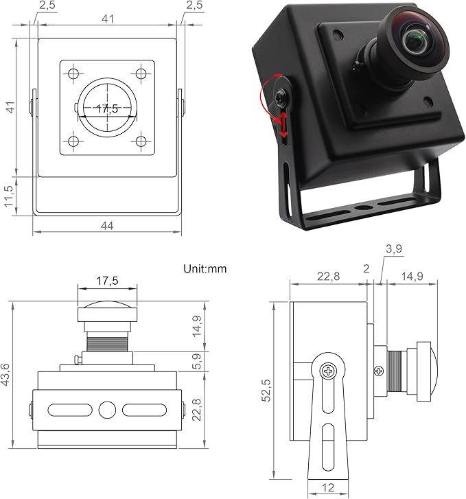 SVPRO 1080P 120fps High Speed Camera M12 Wide Angle 12MP USB Lightburn Camera 4K 30fps 3D Printer Camera IMX577 USB External Computer Camera for PC LaptopRaspberry Pi