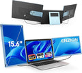 Laptop Screen Monitor Extender Wider 1080P FHD Portable Monitor for Laptop Built-in Speaker and Adjustable Backstand Triple Screen Extender Compatible with Wins/MacOS/Chrome