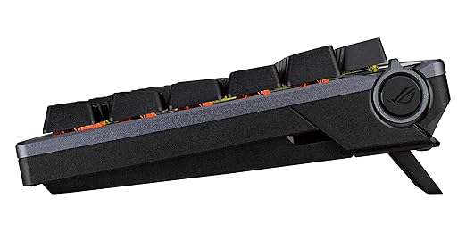 ASUS ROG Azoth Wireless Mechanical Gaming Keyboard – 75% TKL Tri-Mode Connectivity Hot Swappable Pre-lubed ROG NX Storm Clicky Switches PBT Keycaps RGB OLED Display PC/Mac Support - Black
