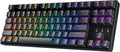 HK GAMING GK80 TKL v3 | Hotswap Mechanical Gaming Keyboard | Tenkeyless 87 Keys Multi Color RGB LED Backlit for PC/Mac Gamer | US Layout (Black Mechanical Brown)