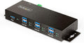 StarTech.com 7-Port Managed USB Hub with 7X USB-A Heavy Duty with Metal Industrial Housing ESD &amp Surge Protection Wall/Desk/Din-Rail Mountable USB 3.0/3.1/3.2 Gen 1 5Gbps TAA