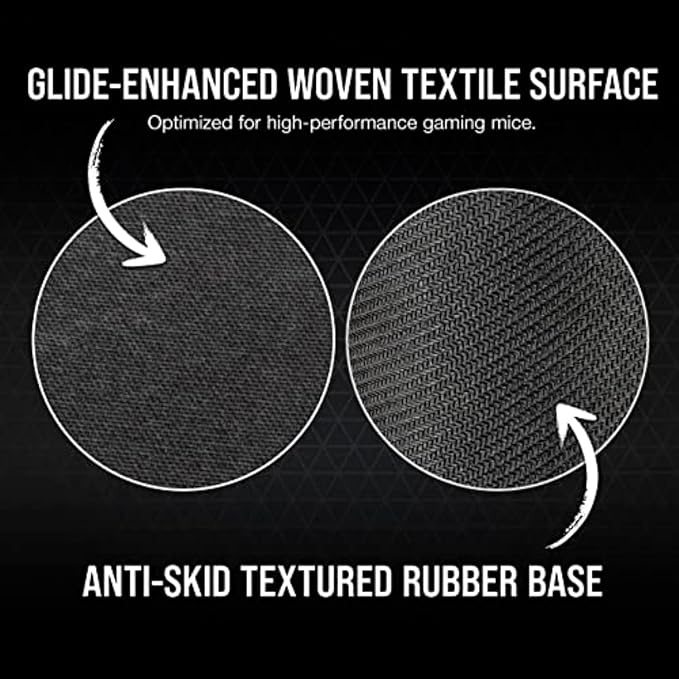 Corsair MM700 RGB Extended 3XL Cloth Gaming Mouse Pad/Desk Mat - Massive 1220mm x 610mm (48” x 24”) Cloth Surface 360° Three-Zone RGB Lighting Two USB Ports - Black