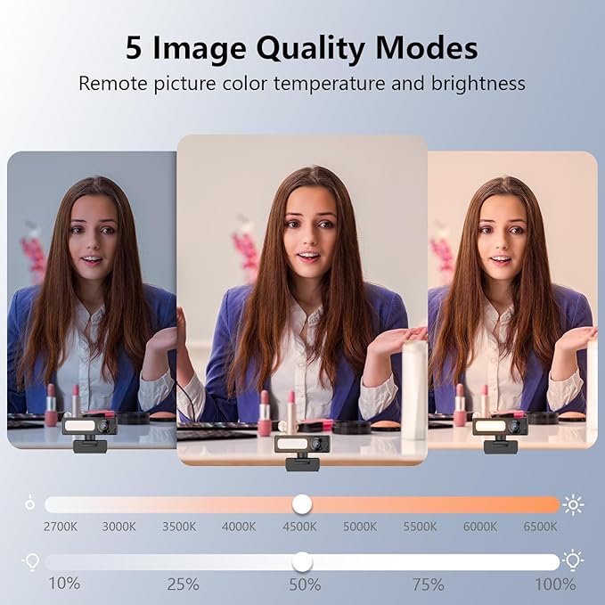 4K Webcam with Dual AI Noise-Cancelling Mics Autofocus Auto Light Correction120° FOVPrivacy CoverPlug and Play Computer Camera for Microsoft Teams/Zoom/Google Voice/Skype/Facetime/YouTubeBlack