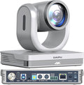NDI PTZ Camera 4K 20X Optical Zoom HDMI USB SDI LAN PoE AI Auto Tracking PTZ Conference Camera for Church Live Streaming Video Conference Education Broadcast with YouTube Facebook Live Zoom