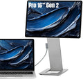 SOTSU FlipAction Pro 16 Gen2 Premium Portable Monitor | Super Compact | Pivot Rotate | 2560x1600 DCI P3 | 120Hz | 400 Nits | Full Metal CNC | Perfect Match for Mac and Windows (Metallic Gray)