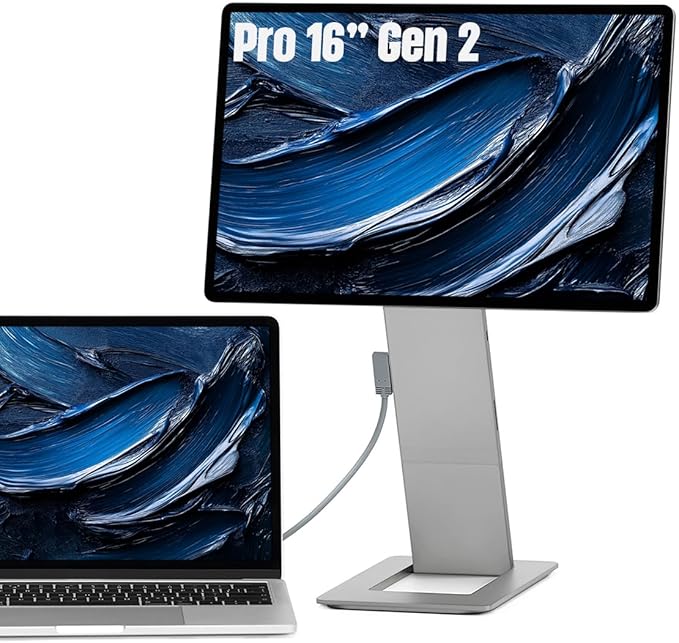 SOTSU FlipAction Pro 16 Gen2 Premium Portable Monitor | Super Compact | Pivot Rotate | 2560x1600 DCI P3 | 120Hz | 400 Nits | Full Metal CNC | Perfect Match for Mac and Windows (Metallic Gray)