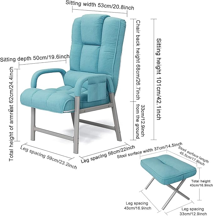 Office Chair Gaming Chair Computer Chair Tufted Executive Chair with Thick Seat and FootrestUpholstered High Back Conference Chair 360° SwivelFabric Office ChairErgonomic Computer Chair H