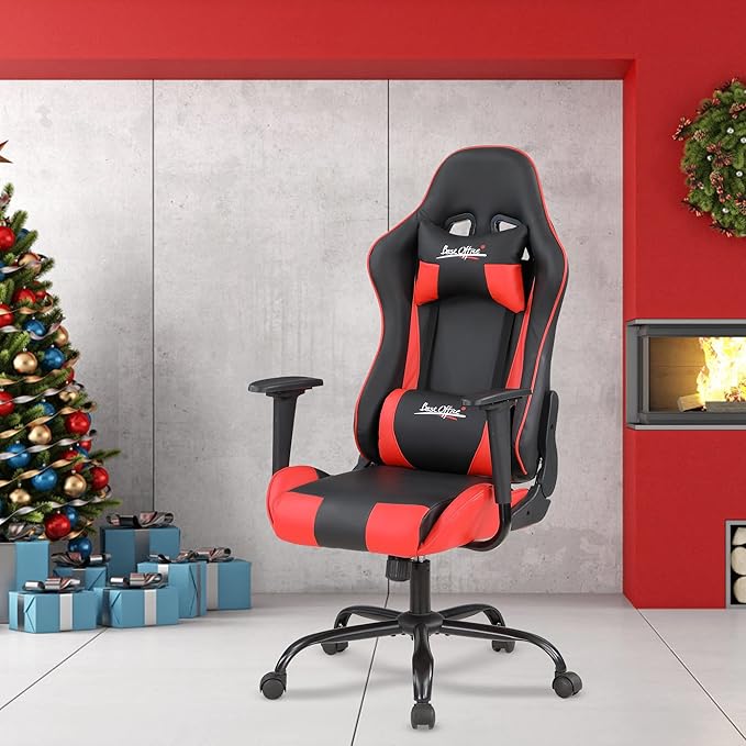 Silla Gamer Chair - Adults &amp Kids PC Gaming Recliner with Headrest &amp Lumbar Support