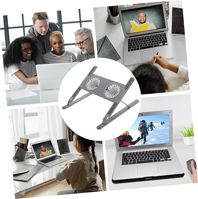 Laptop Cooling Pad Led Fan Quiet Gaming Laptop Cooler Stand Adjustment