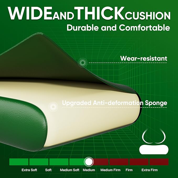 Gaming Chair Lumbar Support Massage Computer Chair High Back Gamer Chair with Footrest and Headrest Lumbar Pillow Recline Wide Seat Gaming Chairs for Christmas/Birthday Gifts Green