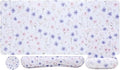 MEGREZ 4-in-1 Ergonomic Memory Foam Wrist Rest Set Desk Pad Mouse Pad with Wrist Rest Keyboard Pad Suitable for Office Workers Programmers &amp Gamers–Relieve Typing &amp Gaming Fatigue White
