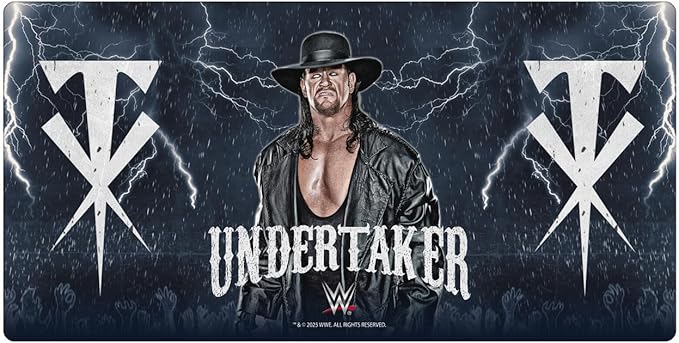 Head Case Designs Officially Licensed WWE Portrait The Undertaker 23.62 x 11.81 x 0.12 inches (600 x 300 mm) - L Gaming Office Desk PC Keyboard Mouse Mat Pad