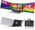 Laptop Screen Extender 15.6 Ultra Light &amp Thin Triple Portable Monitor for Laptop with 1080P FHD IPS Display Two Cable USB-C/HDMI Plug-Play Monitor Extender for Mac/Win/Android Fits 13-17 Lap
