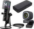 NearStream Gaming Streaming Kit CCD10 Capture Card AM35U Gaming Microphone &amp V08AF 4K Webcam Bundle for Livestreaming