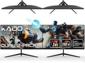 Kado Dual Gaming Monitor Setup - 2-Pack 27 165Hz 1ms 1920x1080 Flat Screen Computer Monitor Parallel Gaming AMD FreeSync Premium Panoramic VESA Mount HDMI DisplayPort Built-in Speakers