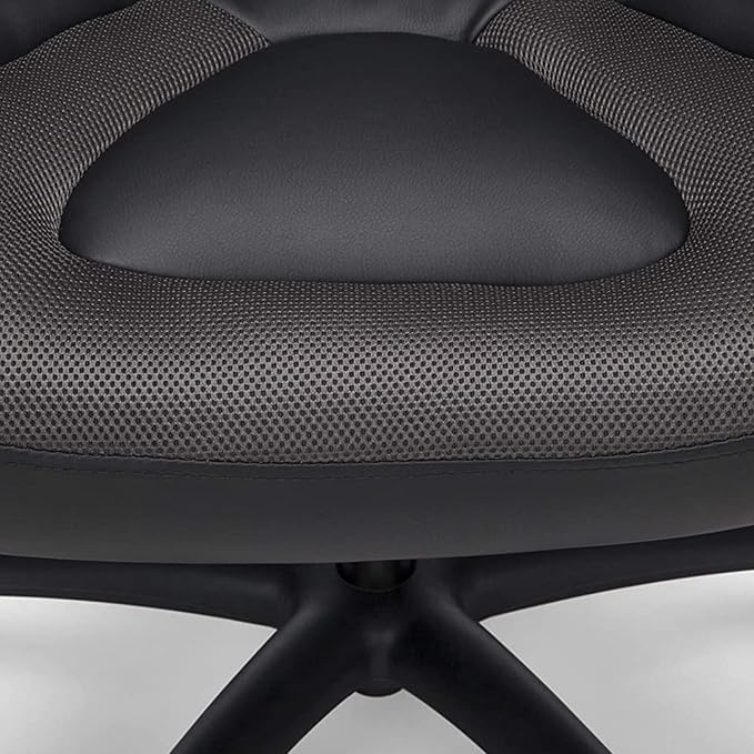 WANYE Gaming Chair Computer Chair Racing Style Cheap Office Chair Comfortable Desk Chair for Teens PU Material Height Adjustable Silent Roller. Grey