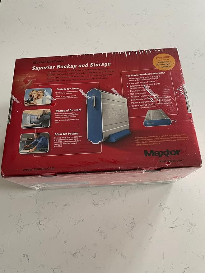 Maxtor A01A250 OneTouch 250 GB FireWire and USB External Hard Drive