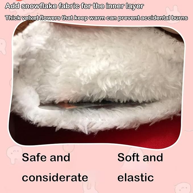 USB Heated Mouse Pad Hand Warmer - USB Heated Plush Mousepad with Wrist-Guard Rest Support CushionHand Warming Mouse Pad for Women Men Office Home Computer Laptop Accessories (Khaki)
