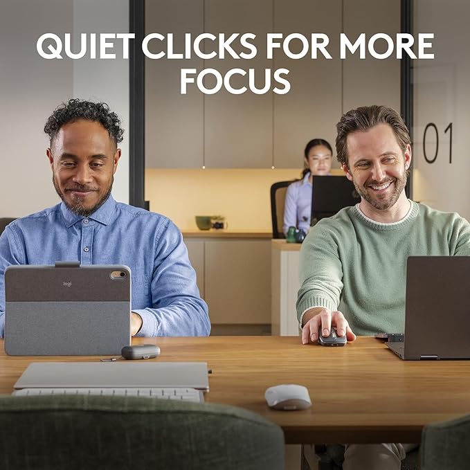 Logitech MX Anywhere 3S Compact Wireless Mouse Fast Scrolling 8K DPI Any-Surface Tracking Quiet Clicks Programmable Buttons USB C Bluetooth Windows PC Linux Chrome Mac - Black (Renewed)