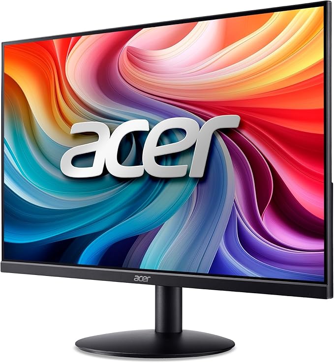 Acer 23.8 Professional Home Office Monitor | Full HD (1920 x 1080) | Ultra-Thin | Zero-Frame | Up to 100Hz Refresh | 4ms (G to G) | Tilt | HDMI &amp VGA Ports | SB242Y H1bi