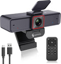Angetube 4K AI Webcam: AI-Tracking Web Camera Dual AI Noise-Cancelling Microphones - HDR-Enabled USB 3.0 Remote Control Sony_Sensor Adjutable Field of View Work with Teams Zoom Webex