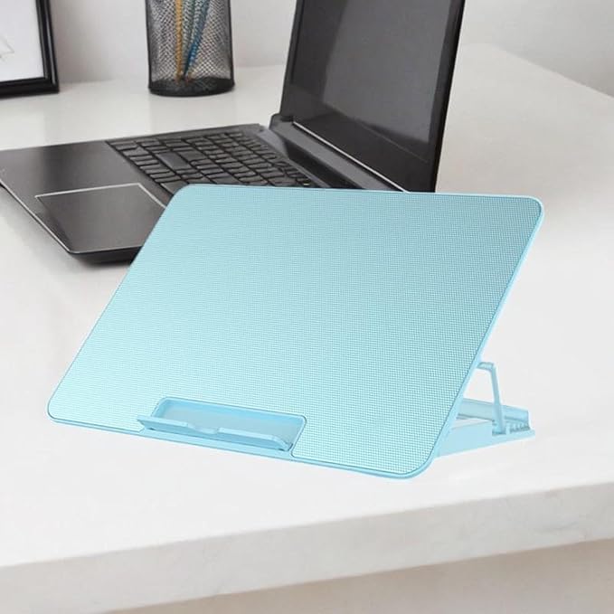 Laptop Cooling Pad with 6 Fans and Adjustable Height for Enhanced Performance Blue
