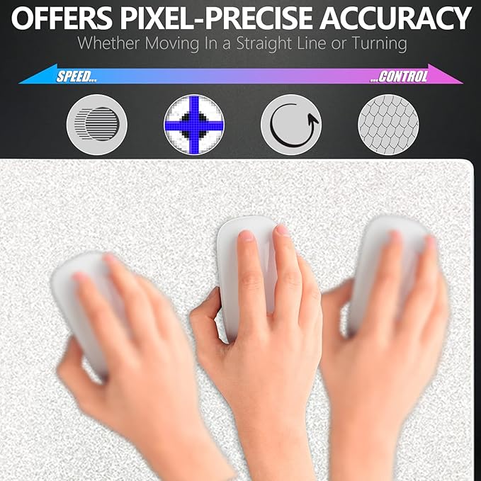 X-Raypad Aqua Control 2 Gaming Mouse Pad Ultra-High Precision Mouse Pad with Perfect Speed and Control Capability Consistent X and Y Glide Designed for Fps Players with Low DPI Requirements