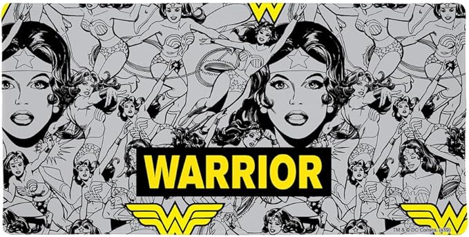 Wonder Woman Warrior Pattern Large Gaming Mouse Pad Desk Mat with Stitched Edges Non-Slip Base for Gamer Home and Office 31.5 x 15.7